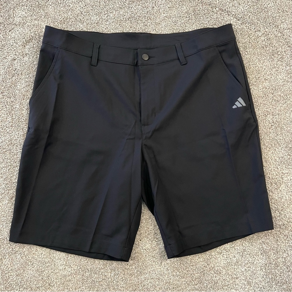 Adidas NWT Golf Short Black 9” Inseam Men Size 36 Item# 1870952 Outdoor Active